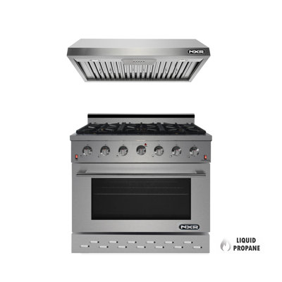 NXR Professional Ranges 36" 5.5 Cubic Feet Free Standing Range