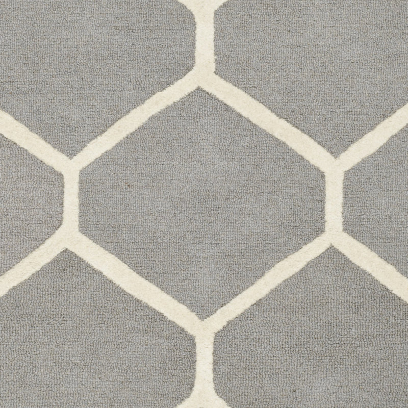 Della Geometric Wool Hand Woven Area Rug, Rectangle 122 x 183 cm