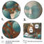 «Turquoise Sci-Fi Portrait of Futuristic Man» sur toile-989470376-989470385