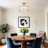 3-Light Gold Semi-Flush Mount Ceiling Light with Drum Fabric Shade