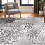 Tapis gris à imprimé animal-50919223