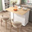 K&K Kitchen Island With Drop Leaf, Kitchen Storage Cart With 3 Tier Pull Out Cabinet Organizer, Internal Storage Rack, Rolling Kitchen Cart On Wheels With Towel Rack, 2 Drawers, For Kitchen-1279614760