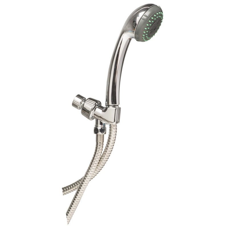 Ensemble de douche suspendu à la main avec accoudoirs réglables pour salle de bain, Chrome