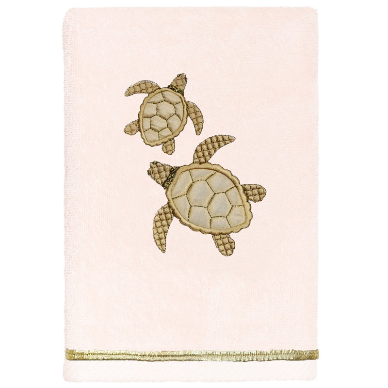  Débarbouillette en coton Tortuga, Rosé