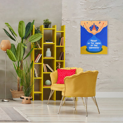 Trust In Magic Of Universe Canvas, design by Nabeela Rumi