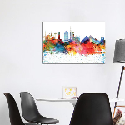Cairo Skyline - Wrapped Canvas Painting
