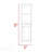 St. Clair Linen Cabinet, Two Interior  Shelves, Two Open Shelves, Single Door-649446600