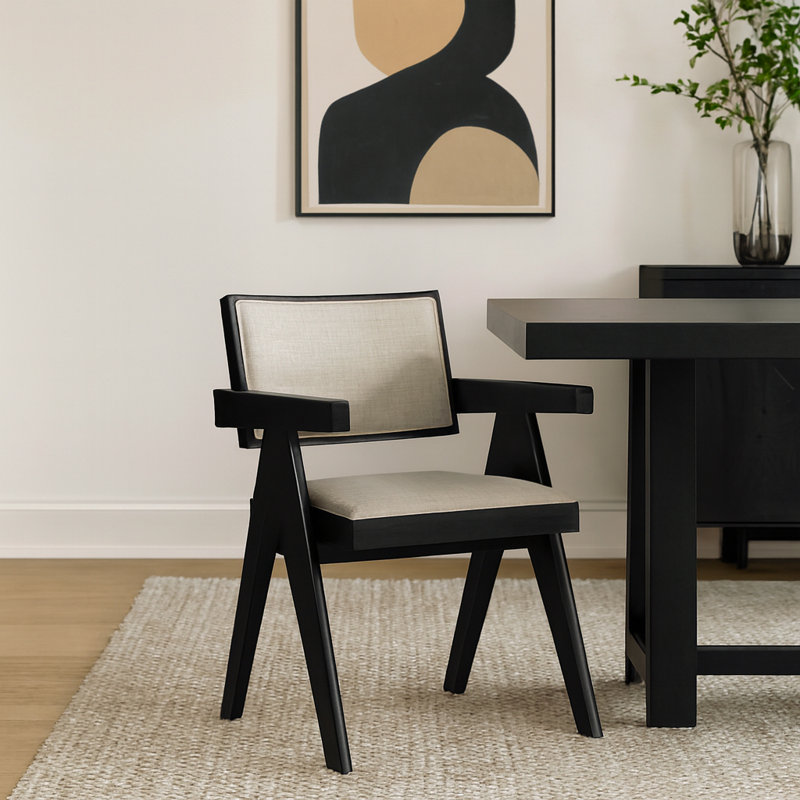 Ensemble de 2 chaises d'appoint Raquel, noir, Black