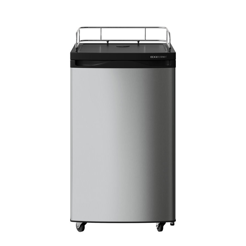 EdgeStar 4.9 Cubic Feet Cornelius Keg Freestanding Kegerator with, Stainless Steel
