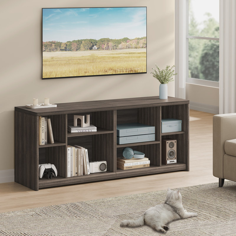 Tv Cabinet With Storage Shelves, Brown