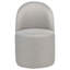 Ensemble de 2 chaises d'appoint à roulettes et roulettes Andre Barrel, en polyester beige