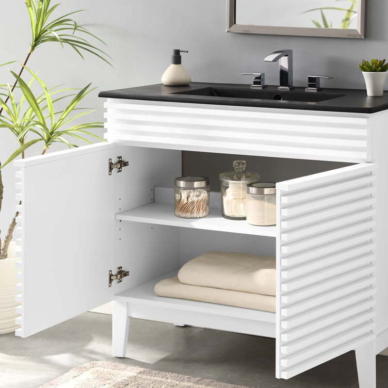 Modway Render 36" Bathroom Vanity, White