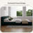 Queen Size Chenille Upholstered Low Bed Frame,   Platform Bed With Wingback Headboard-108516277-128224091