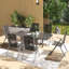 Steel Patio Dining Set Table,