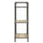 Antique Oak And Sandy Grey 3-Tier Bookcase