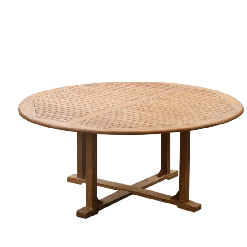Ensemble repas 5 pièces teck luxueux Silliman