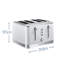 Russell Hobbs Inspire 4 Slice Toaster-341675539