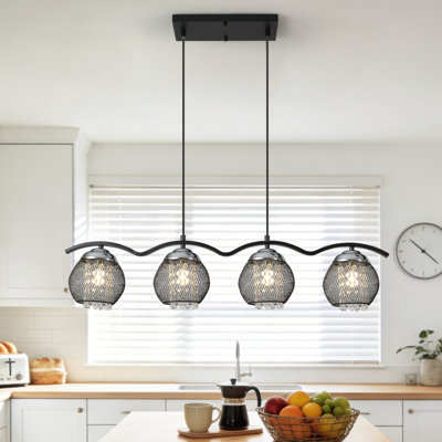 4 - Light Black Kitchen Island Pendant