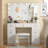 Greyden Makeup Vanity with Large Lighted Mirror, 7 Drawers and Outlets, Stool Included, for Bedroom-1723784631