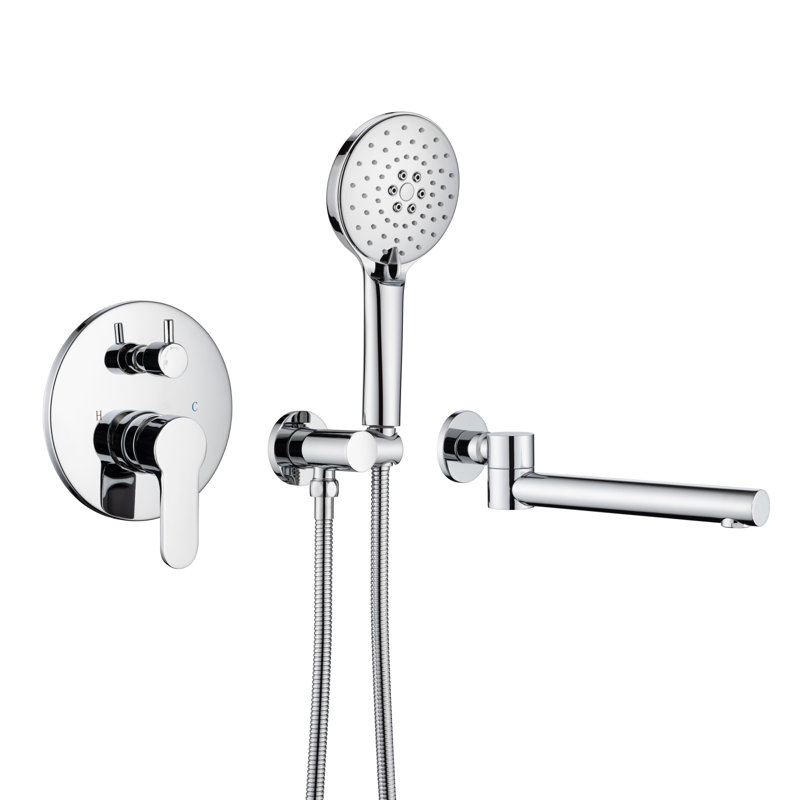 Système de douche complet avec valve brute Fatimah