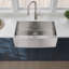 33"X21"X10"Farmhouse Apron Single Bowl Stainless Steel Kitchen Sink