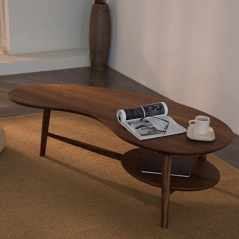 Creative double oak solid wood end table