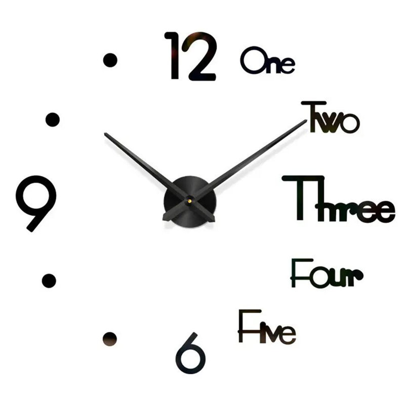 Donard Acrylic Wall Clock, Black