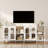 40" Storage Cabinet with Open Shelves,Freestanding Storage Cabinet with Doors,2-Tier Floor Storage Cabinet for Living Room