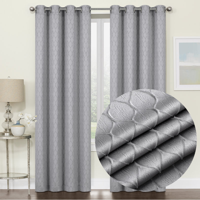 Anthonyville Room Darkening Curtain Pair, Gray