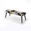 Banc rembourré noir-128850011