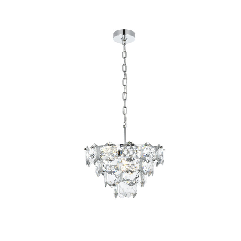 Lustre Cinda 16 pouces , Chrome chrome