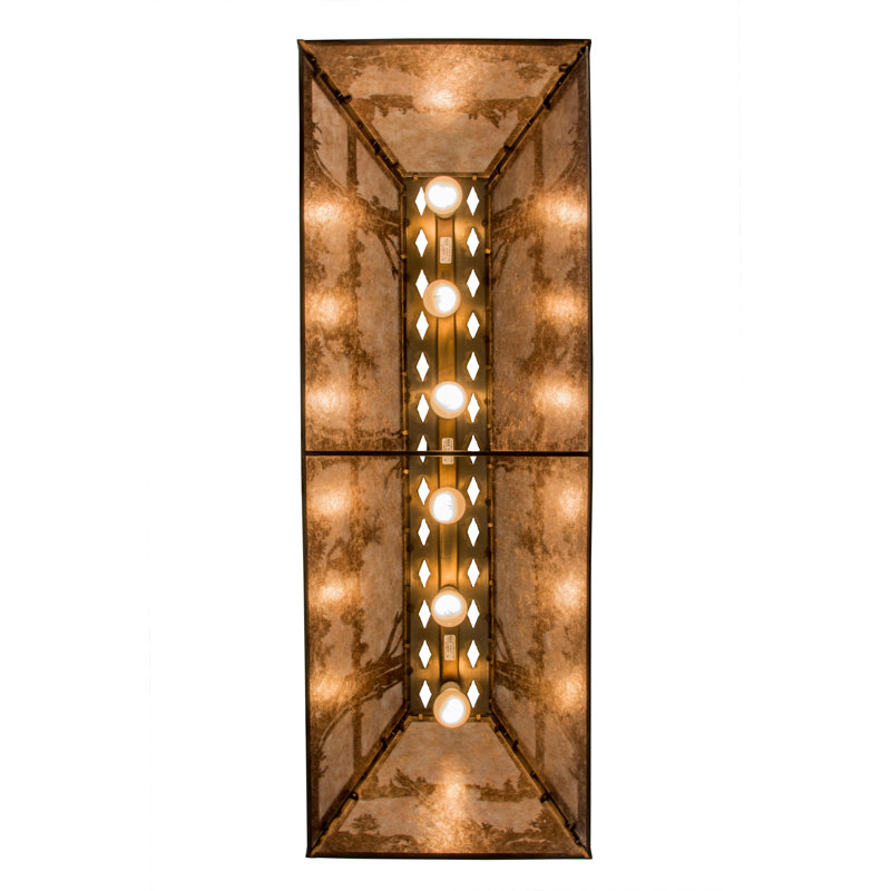 6 - Light Pendant, 24" - 45" H x 48" W x 17" D