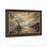 Art mural antique sur toile encadré doré pour le salon, la chambre à coucher, le bureau ou le vestibule - Décoration murale décorative avec reflet d'arbre