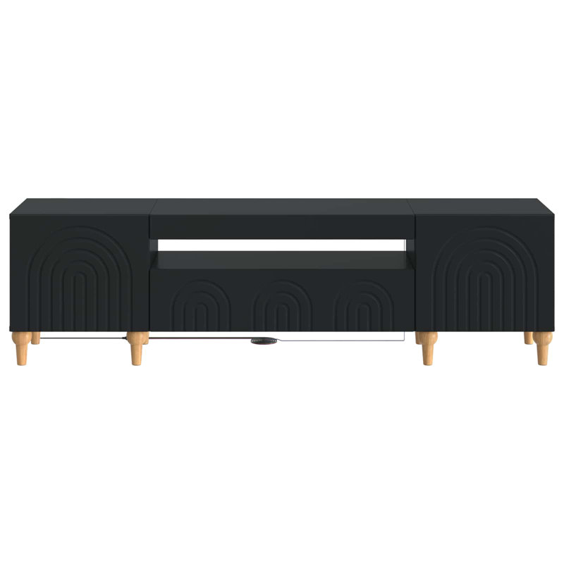 Unfinished with Fireplace Included, Black