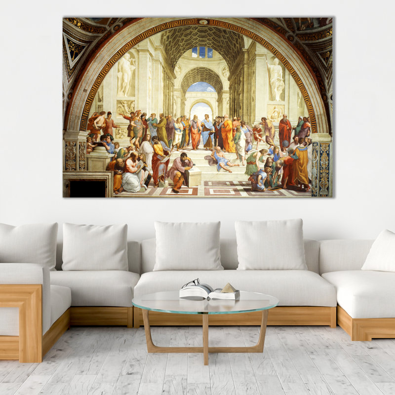 «The School of Athens», reproduction d'art sur toile, H 30 po x l 40 po