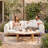 Serena Outdoor Boucle Sofa and Coffee Table Conversation Set