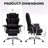Office Chair, Big And Tall Executive Office Chair With Footrest, Leather Computer Chair, Ergonomic Reclining Chair High Back, Large Home Office Chair (Black)