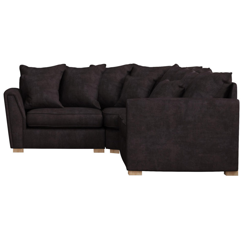 Wendleberry Corner with two seats, Scatter Back, Right Hand Facing, Dark Mink Polyester