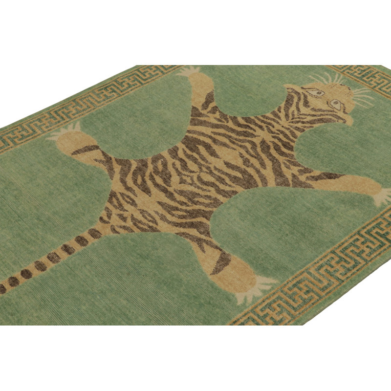 Distressed Homage Animal Print Area Rug, Runner 3' x 8'