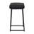 Upholstered Counter Stool with Metal Frame-1319523294