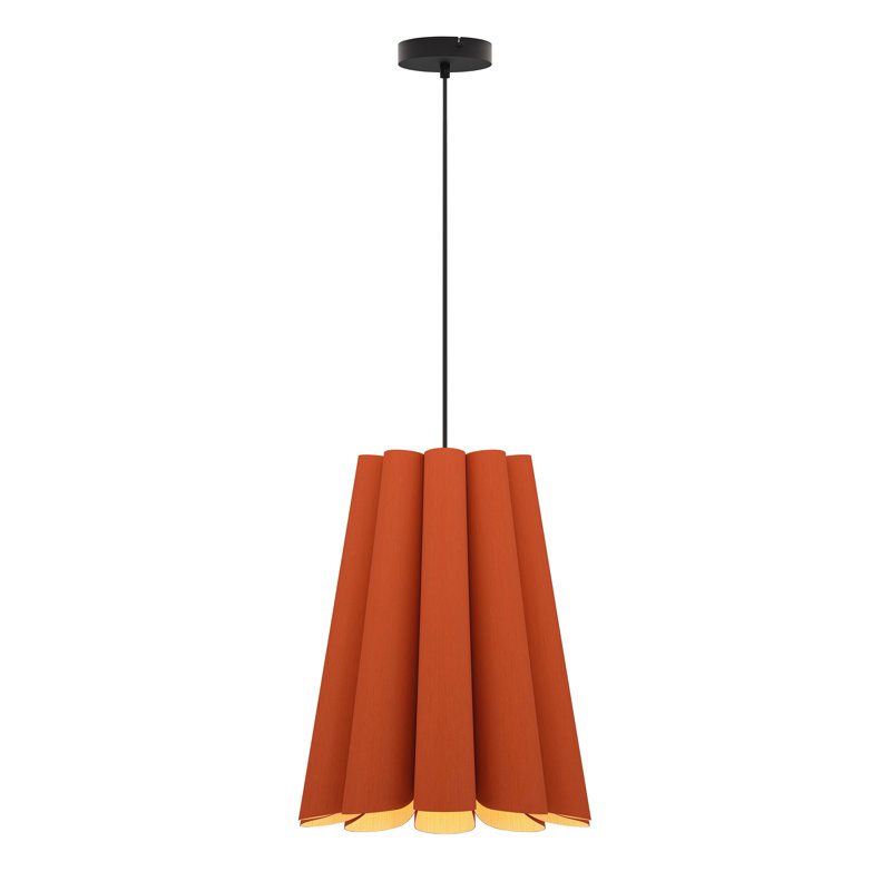 Luminaire suspendu unique à 1 lumière Olivia, Terre cuite