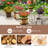 Outdoor Wooden Planter Box Set of 3 w/ Drainage Holes for Flower Herb Shrub