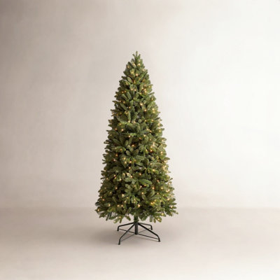 Pencil 9' Pre-Lit Spruce Christmas Tree
