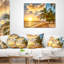 Coussin lombaire seascape superbe beach of island