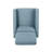 Modern Push-Back Recliner With Nailhead Trim And Birch Wood Legs-1563889912