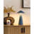 Wireless LED Table Lamp APAYAO With Dimmer Metal Blue-1939605397