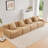 Teddy Fabric Modual Sofa,No Assembly-1932929400