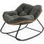 Fauteuils à bascule et planeurs surdimensionnés pour patio, chaise moderne en acier tressé pour la maison-679438453