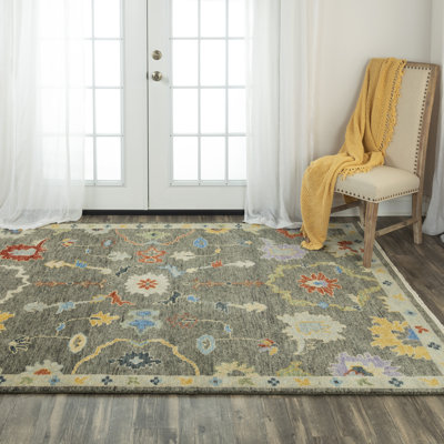 Wool Floral Indoor Rug