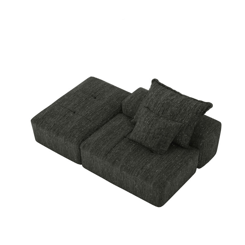 Canapé modulaire surdimensionné avec 2 coussins Modern